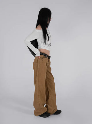 Dia Western Corduroy Low Wide Pants