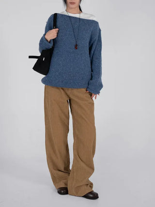 Dia Western Corduroy Low Wide Pants