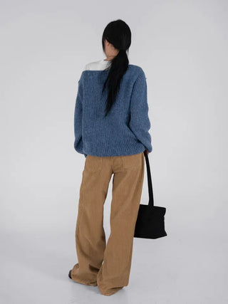 Dia Western Corduroy Low Wide Pants