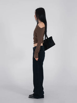 Dia Western Corduroy Low Wide Pants