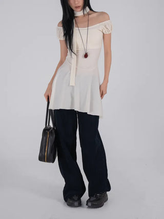 Dia Western Corduroy Low Wide Pants