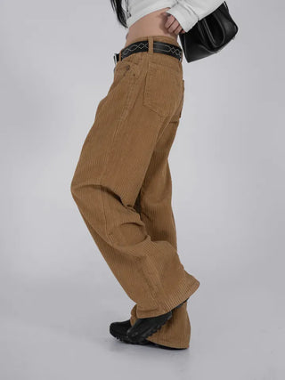 Dia Western Corduroy Low Wide Pants