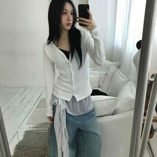 Drop Flare Layered Chiffon Skirt