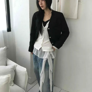 Drop Flare Layered Chiffon Skirt