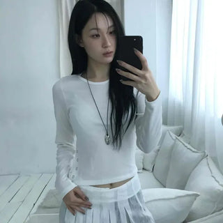 Side Slit Snap Long Sleeve