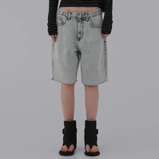 Neko Cut Bermuda Denim Half Pants