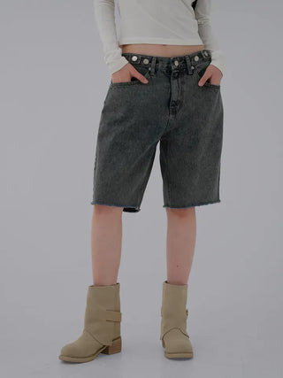 Neko Cut Bermuda Denim Half Pants