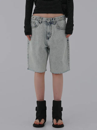Neko Cut Bermuda Denim Half Pants