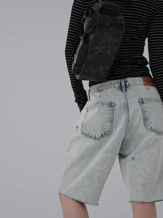 Neko Cut Bermuda Denim Half Pants