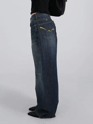 Raven Yellow Point Wide Vintage Jeans