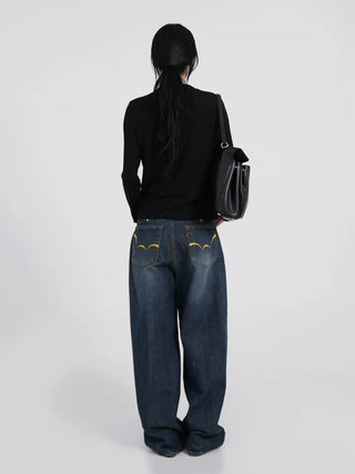 Raven Yellow Point Wide Vintage Jeans