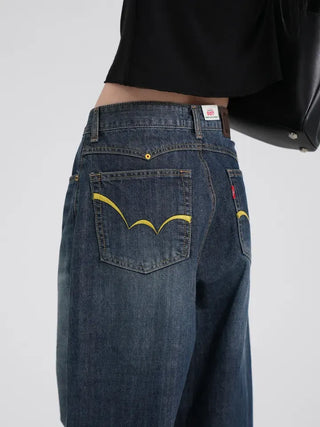 Raven Yellow Point Wide Vintage Jeans