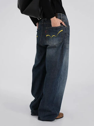 Raven Yellow Point Wide Vintage Jeans