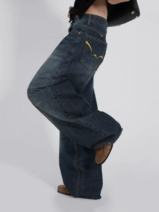 Raven Yellow Point Wide Vintage Jeans