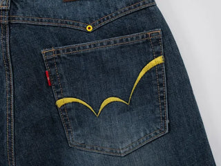 Raven Yellow Point Wide Vintage Jeans