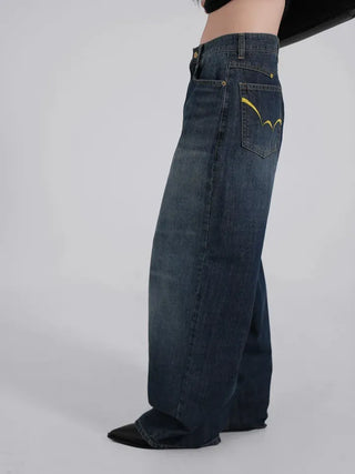 Raven Yellow Point Wide Vintage Jeans