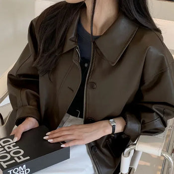Quilted Version Added⭐️  Deeper Leather Half Jacket Outerwear / Best for Transitional Season