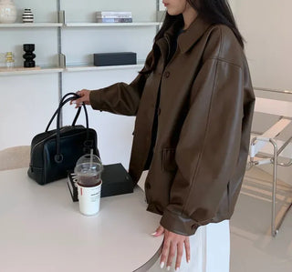 Quilted Version Added⭐️  Deeper Leather Half Jacket Outerwear / Best for Transitional Season