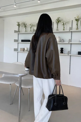 Quilted Version Added⭐️  Deeper Leather Half Jacket Outerwear / Best for Transitional Season