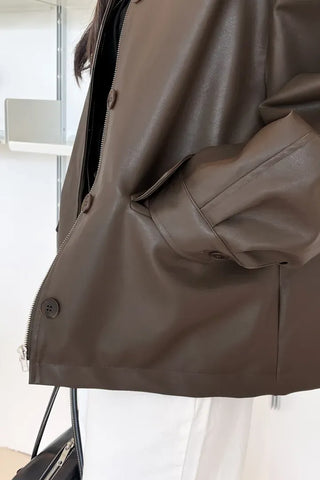 Quilted Version Added⭐️  Deeper Leather Half Jacket Outerwear / Best for Transitional Season
