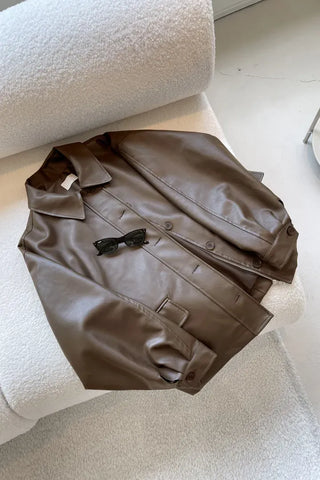 Quilted Version Added⭐️  Deeper Leather Half Jacket Outerwear / Best for Transitional Season