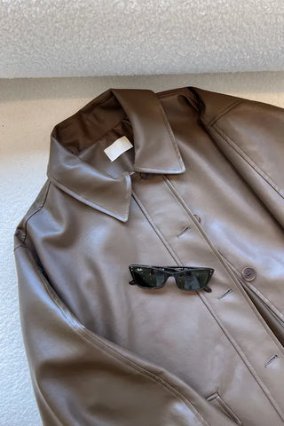 Quilted Version Added⭐️  Deeper Leather Half Jacket Outerwear / Best for Transitional Season