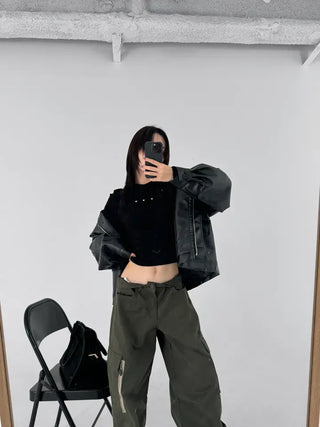 Quilted Version Added⭐️  Deeper Leather Half Jacket Outerwear / Best for Transitional Season