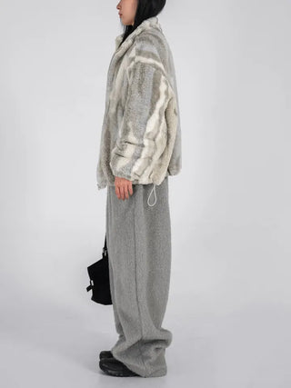 Nor Cut-out Wide Fit Fleece Long Pants