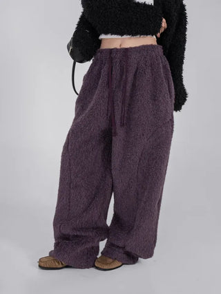 Nor Cut-out Wide Fit Fleece Long Pants