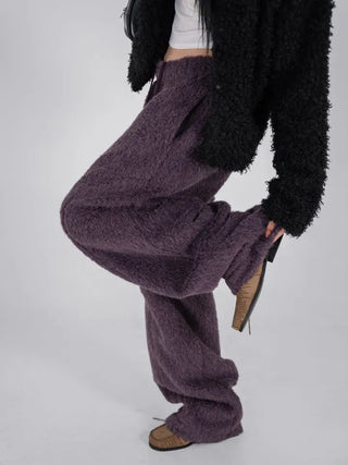 Nor Cut-out Wide Fit Fleece Long Pants