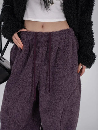 Nor Cut-out Wide Fit Fleece Long Pants