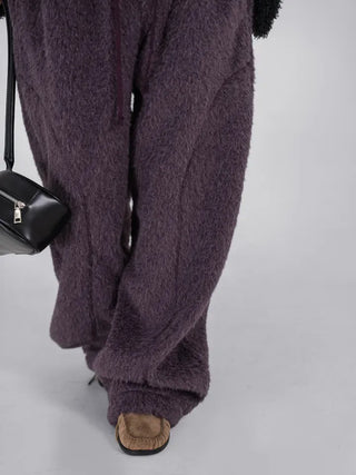 Nor Cut-out Wide Fit Fleece Long Pants