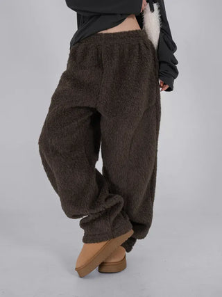 Nor Cut-out Wide Fit Fleece Long Pants