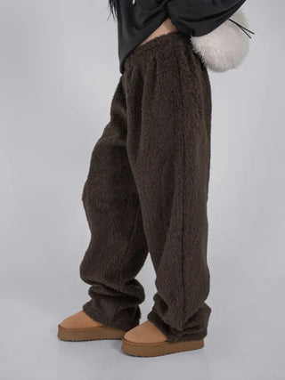 Nor Cut-out Wide Fit Fleece Long Pants