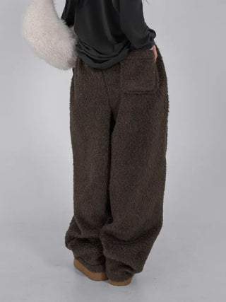 Nor Cut-out Wide Fit Fleece Long Pants