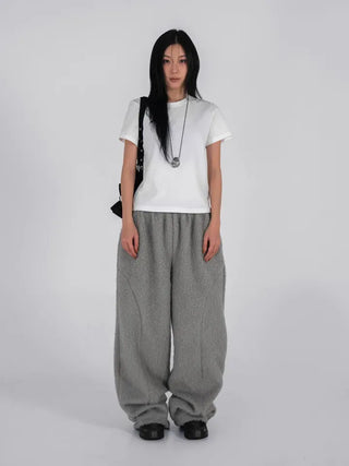 Nor Cut-out Wide Fit Fleece Long Pants