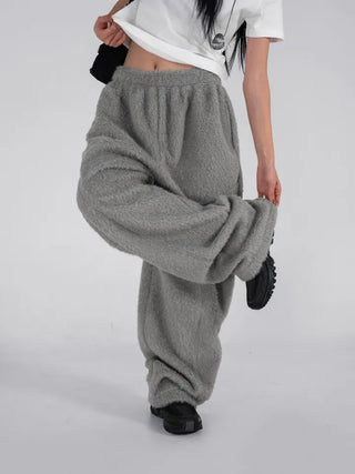 Nor Cut-out Wide Fit Fleece Long Pants