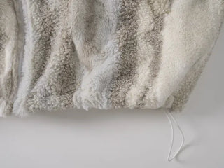 Ob Snow Mix Color Reversible Fur Fleece Jumper