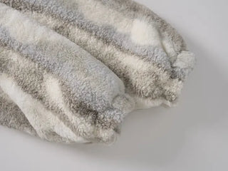 Ob Snow Mix Color Reversible Fur Fleece Jumper
