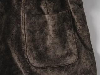 Mar Minimal Elastic Suede Low-Rise Shorts