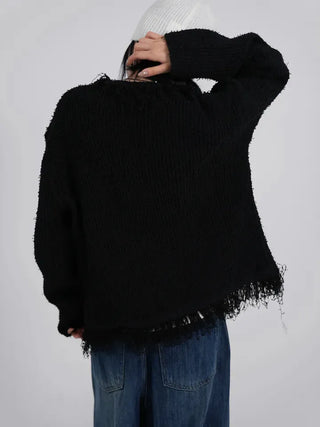 Chiro Vintage Tweed Oversized Cardigan