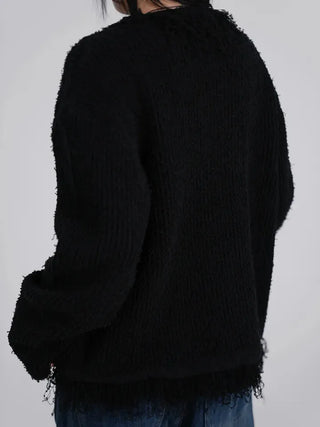 Chiro Vintage Tweed Oversized Cardigan