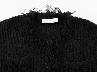 Chiro Vintage Tweed Oversized Cardigan
