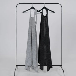 Rope Romantic Knit Halter Layered Dress