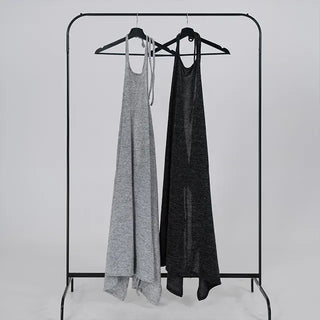 Rope Romantic Knit Halter Layered Dress