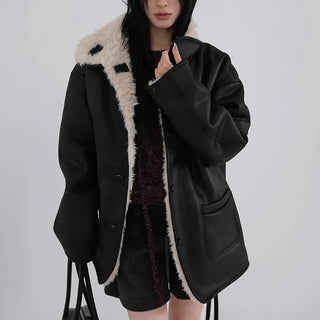 Lauren High Quality Reversible Shearling Jacket