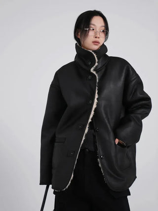 Lauren High Quality Reversible Shearling Jacket