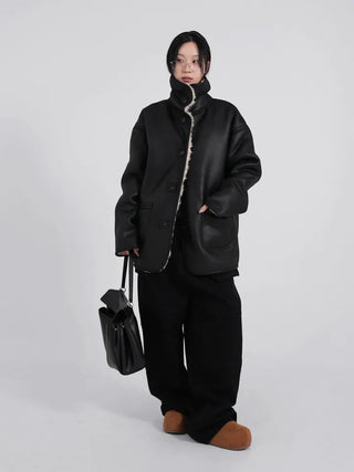 Lauren High Quality Reversible Shearling Jacket