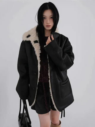 Lauren High Quality Reversible Shearling Jacket