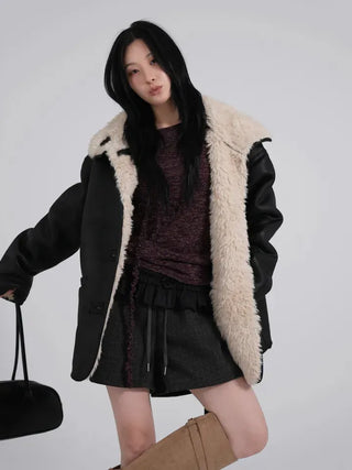 Lauren High Quality Reversible Shearling Jacket